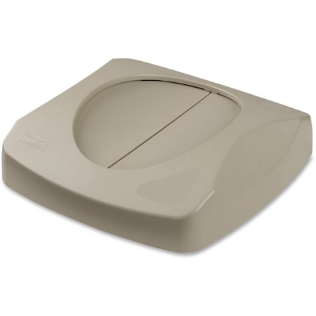 Rubbermaid Commercial Lid, Swing, f/Square Untouchable Container, 16"x16"x4", BG RCP268988BG
